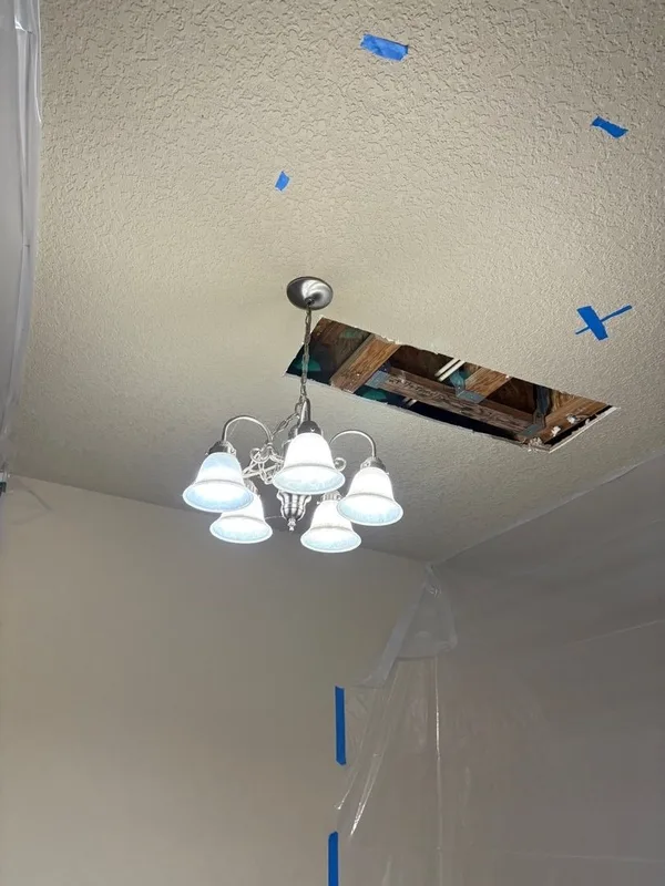 Ceiling leak inspection opening