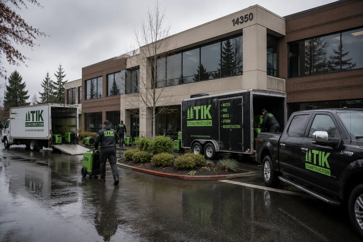 Commercial Restoration work by TIK Construction